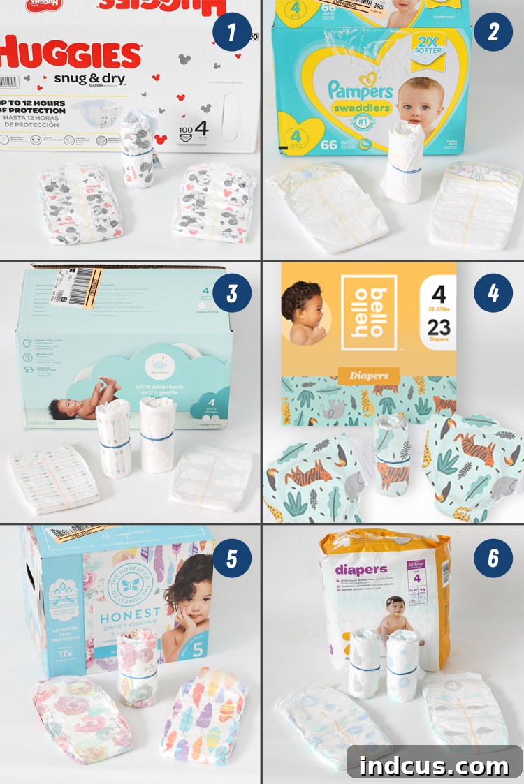 Simple Steps to a Stunning Diaper Cake 3 diaper brands for diaper cakes
