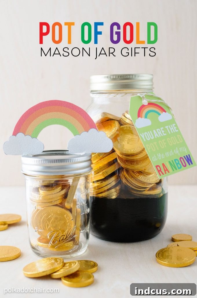 DIY Pot o’ Gold Mason Jars