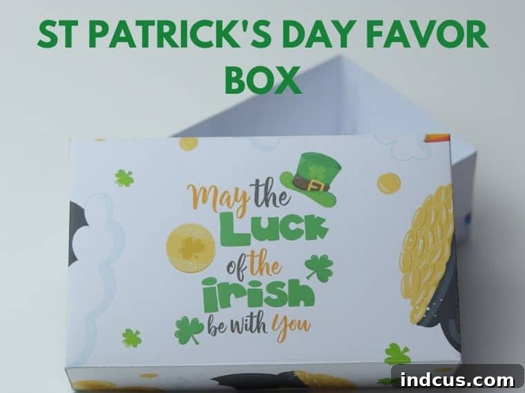 DIY ST. Patrick’s Day Favor Box
