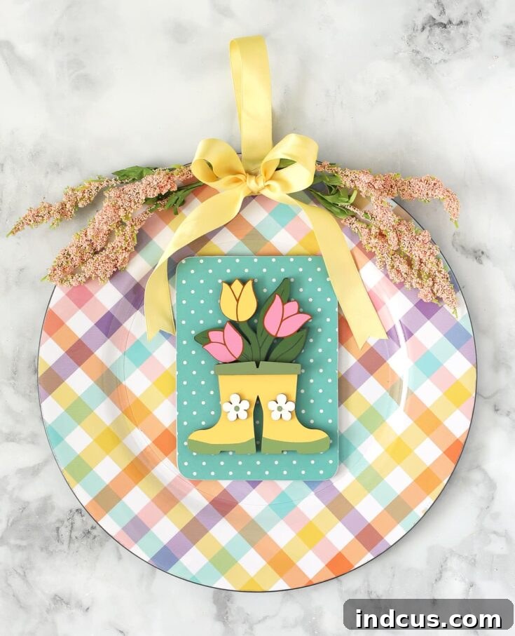 Easy Spring Charger Plate Door Hanger