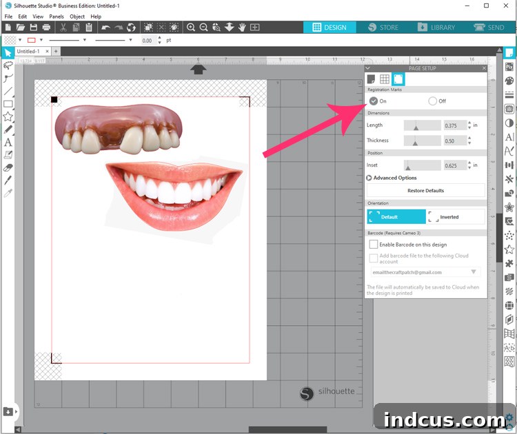 Adding Registration Marks for Silhouette Print and Cut