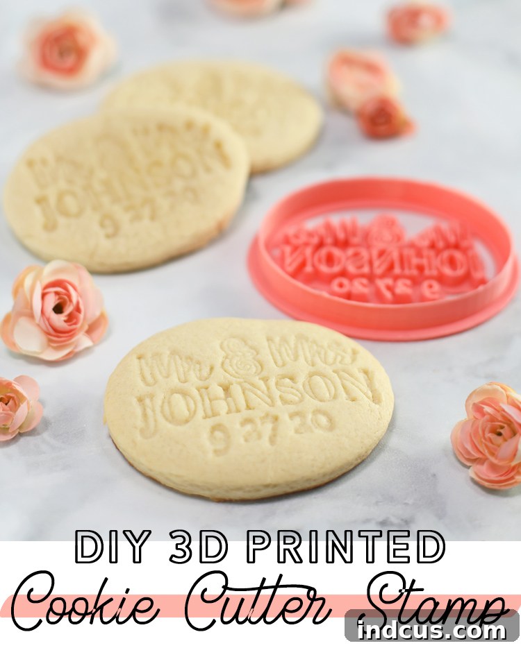 Custom 3D Cookie Design Press 10 DIY 3D Printed Cookie Cutter Stamp Tutorial