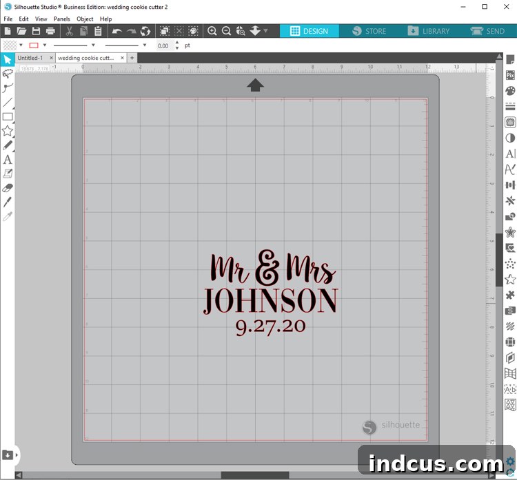 Custom 3D Cookie Design Press 3 Silhouette Design Studio Interface for Cookie Cutter