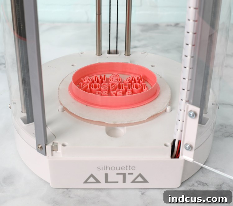 Custom 3D Cookie Design Press 8 Finished Silhouette Alta Cookie Cutter with Stamp