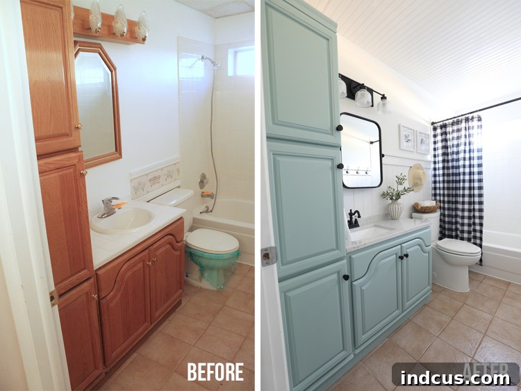 bathroom remodel before and after