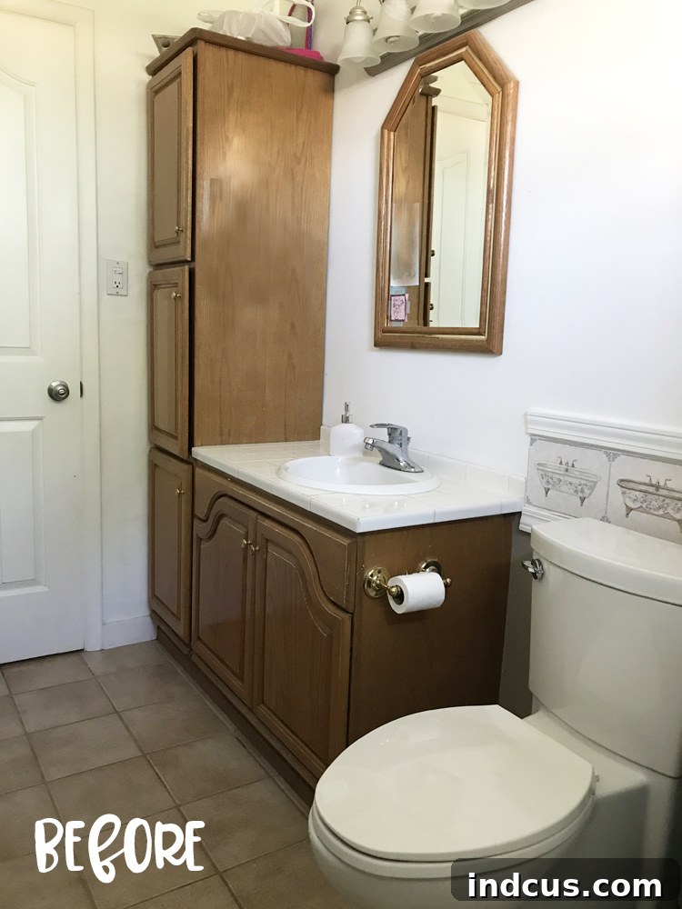 bathroom before
