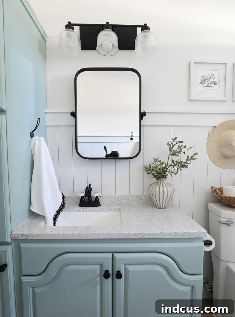 modern cottage bathroom decor