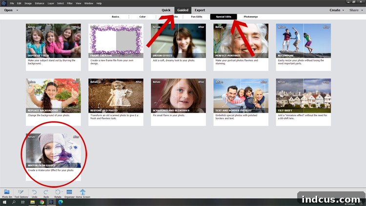 guided edits in photoshop