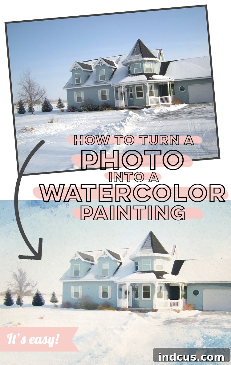 how to turn a photo into a watercolor painting