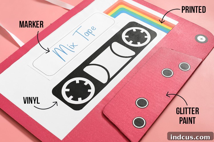 cassette tape halloween costume DIY