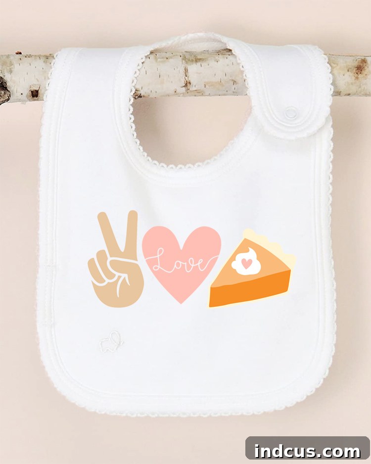 thanksgiving diy baby bib