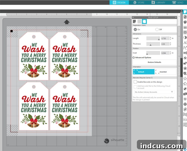 print and cut silhouette