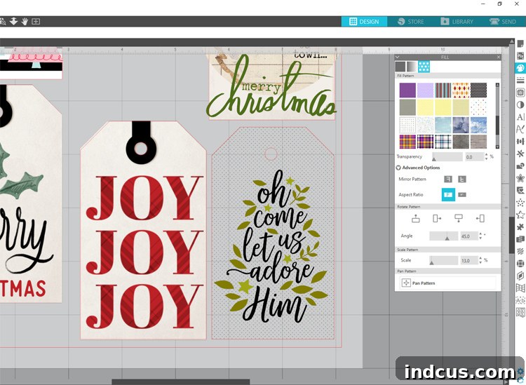 Using Fill Pattern Tool in Silhouette Studio for custom backgrounds