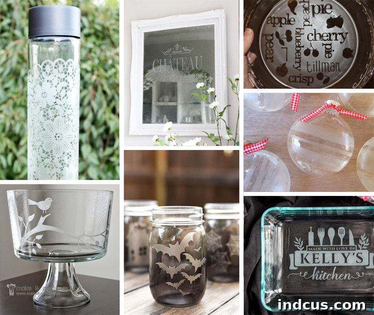 glass etching craft ideas