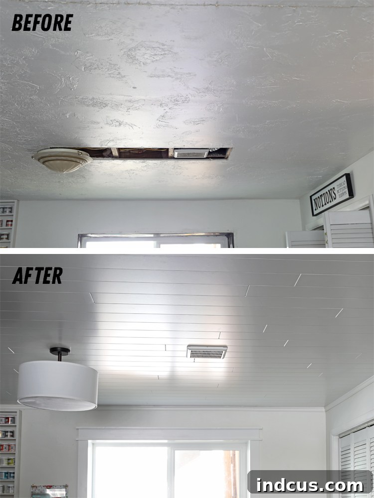 how to fix an ugly ceiling