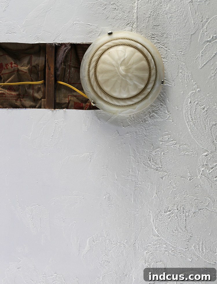 ceiling before