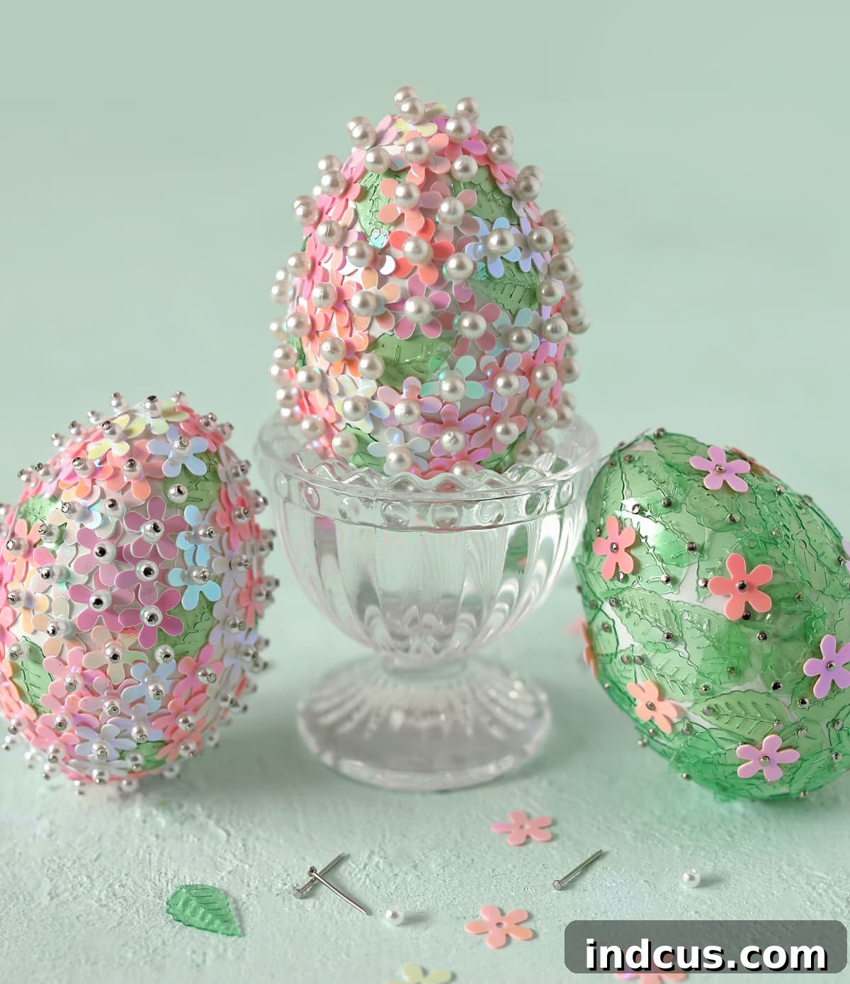 Dazzling Sequin Beaded Easter Egg Creations 2 beaded sequin easter egg craft
