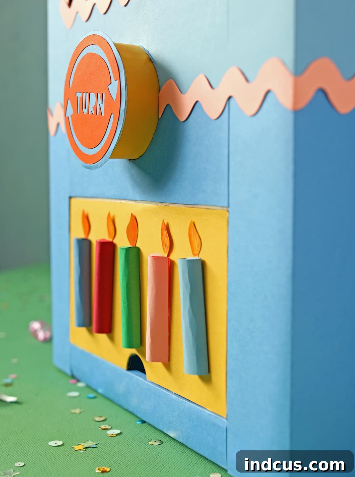 Handcrafted Party Prize Surprise 12 How to make charming 3D paper candle decorations for crafts.