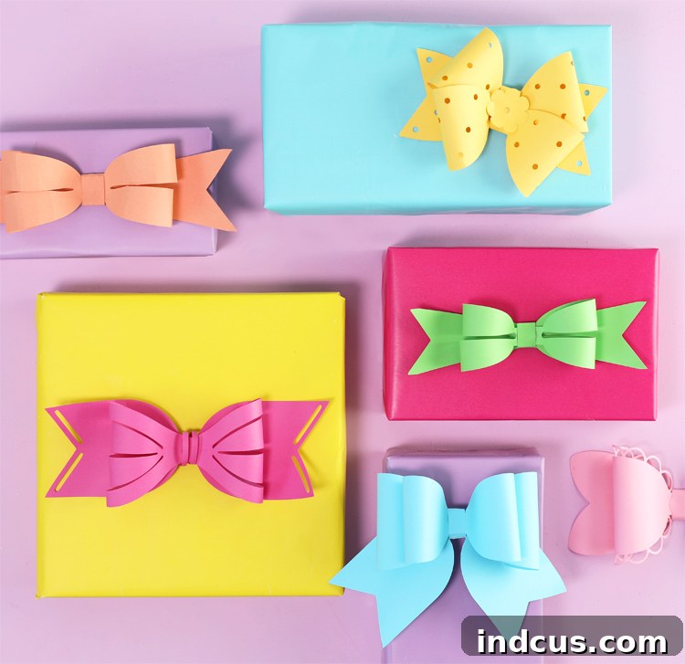 3d paper bow cut files