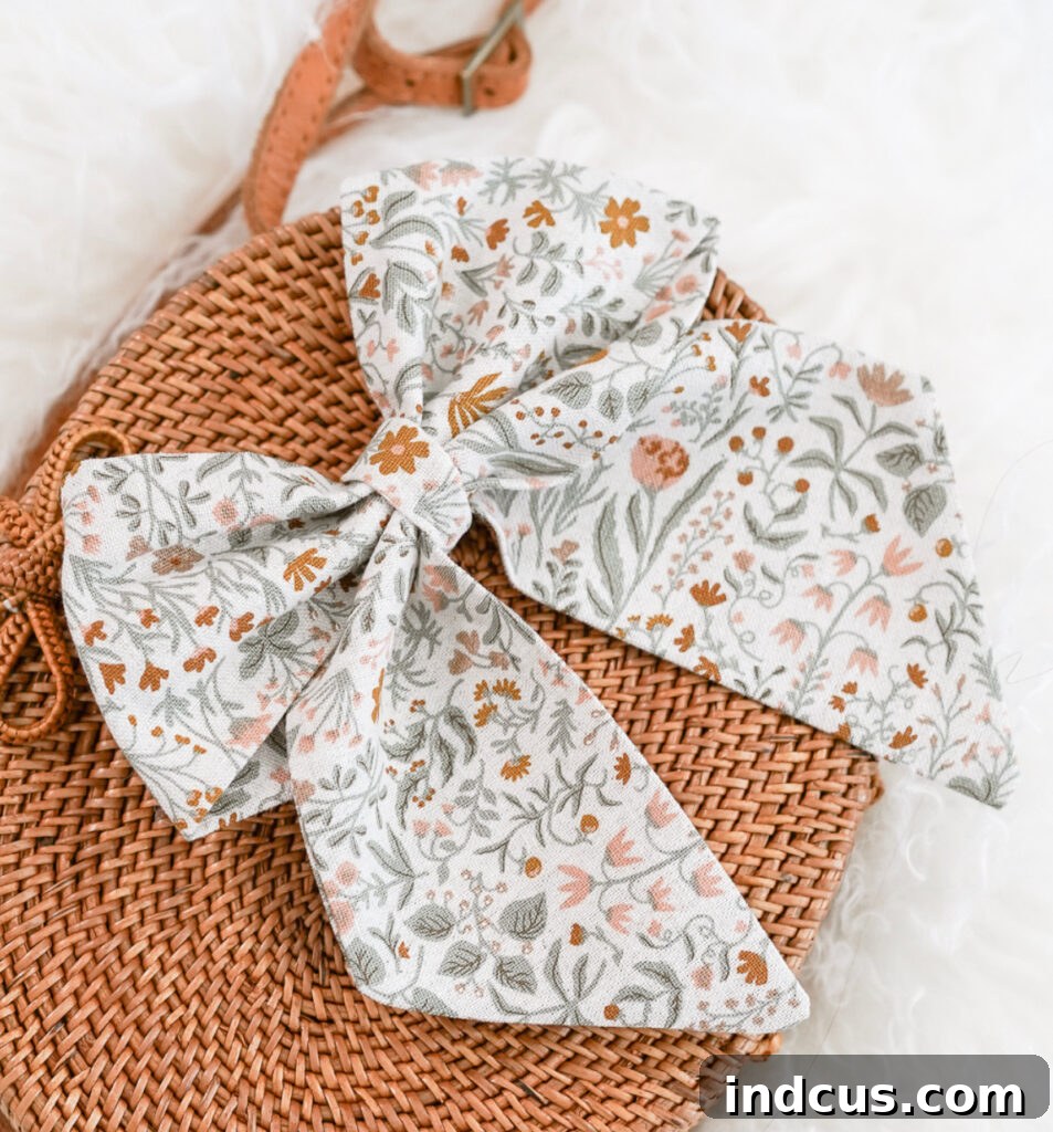 big fabric hair bow sewing tutorial