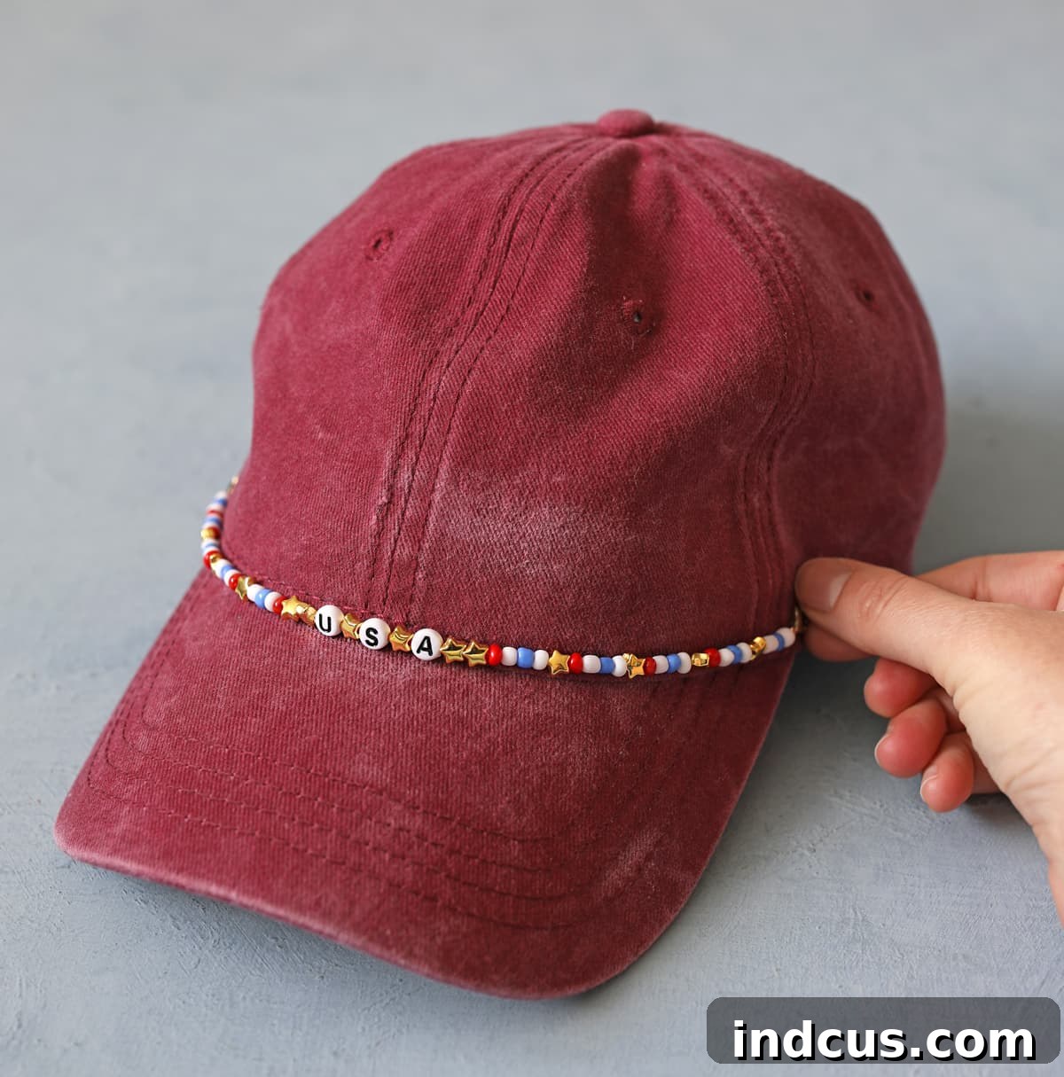 DIY Beaded Hat Charms: Step-by-Step Guide for Stylish Caps 8 patriotic hat charm